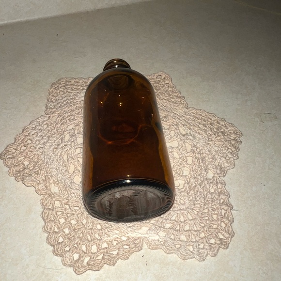 Amber Glass Apothecary Bottle - Decorative Home Accent - Picture 5 of 5